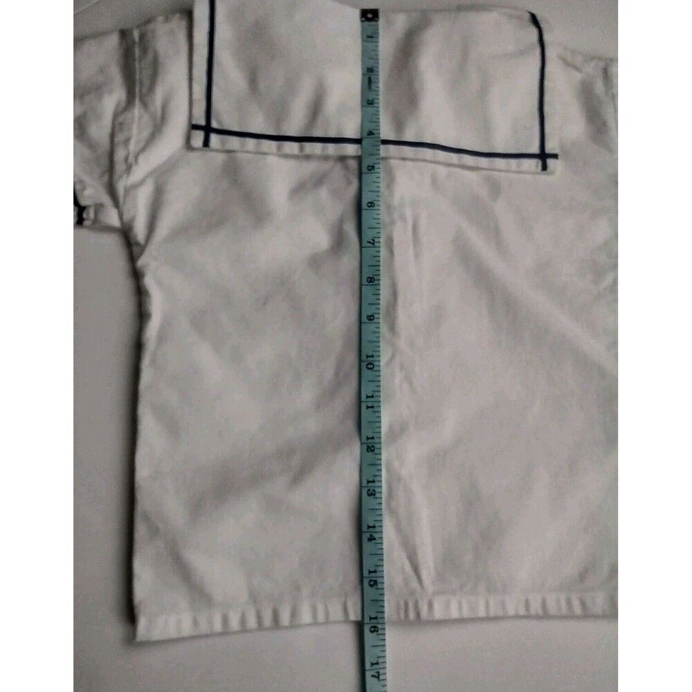 Hartstrings Boys Sailor Shirt 4T Red White & Blue Nautical 4th July 100% Cotton - Picture 8 of 8